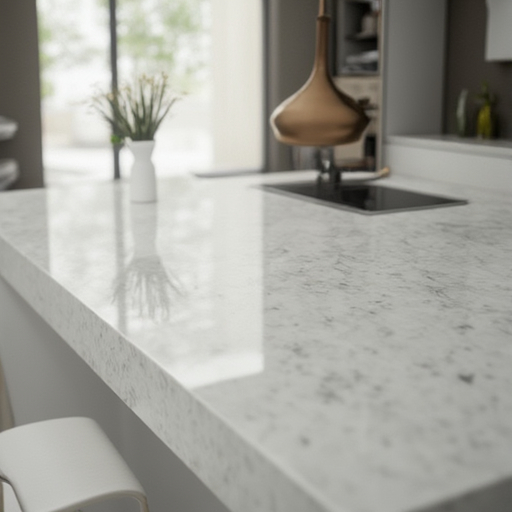 Interior Design Book Match Quartz Surface Passerby Series with Less Than 0.05% Water Absorption