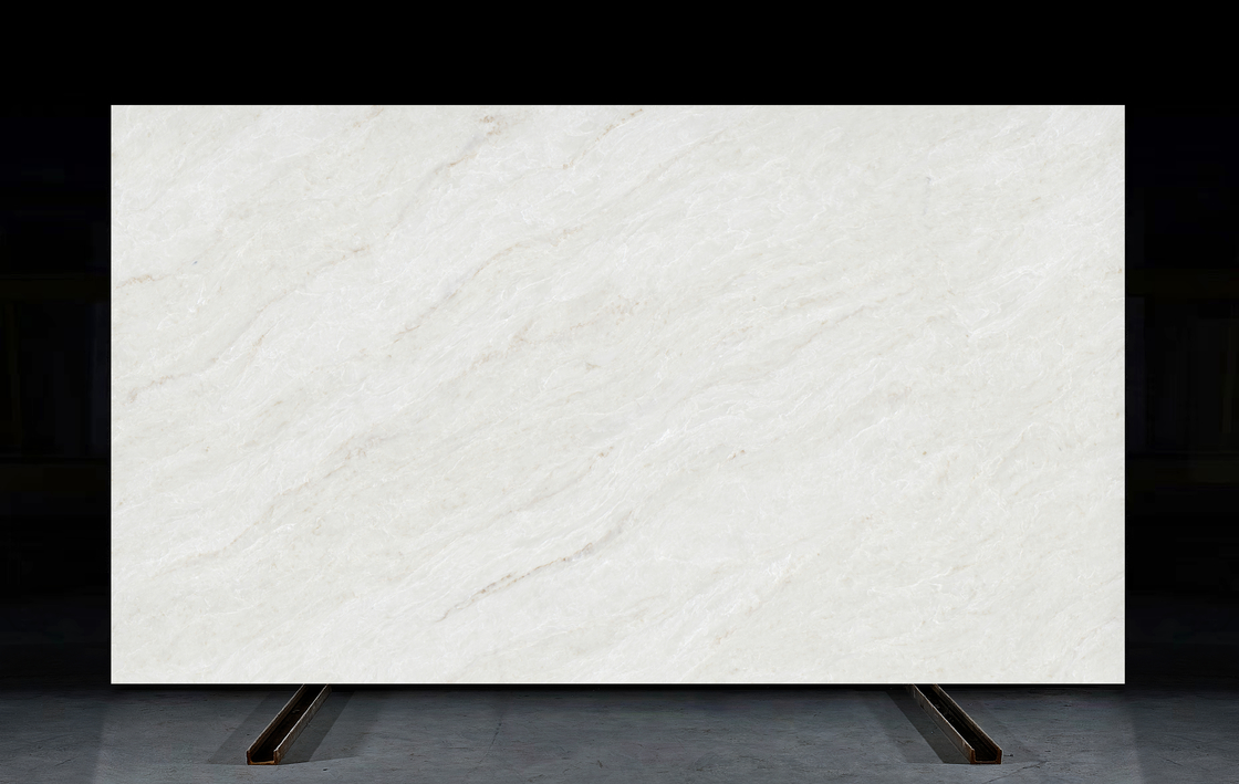 OLK7552 Taj Mahal Looking Quartz Stone Μπεζ Φόντο με Απαλό Νέφος Η πιο δημοφιλή στυλ φυσικής πέτρας το 2025