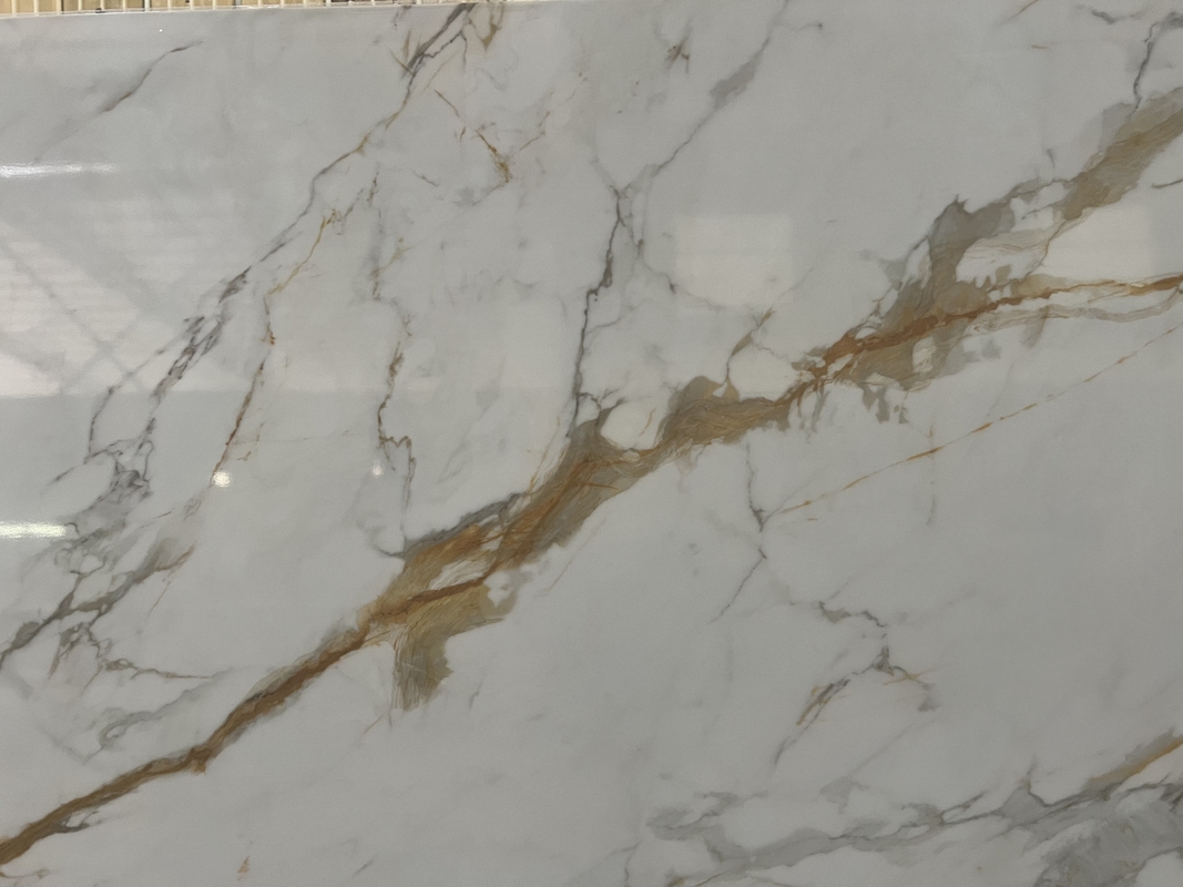 OLC510T Calacatta Χρυσή εκτυπωμένη πέτρα Προτιμώμενη τεχνολογία εκτύπωσης μελανιού HD από εργολάβους και χονδρέμπορους