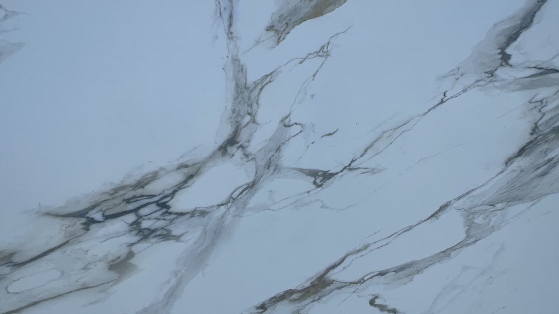 OLK1003G Calacatta Gold Νέα Συλλογή Vain To Full Body Τυπωμένο Πλακάκι Χαλαζία Τεχνολογία Εκτύπωσης Inkjet HD