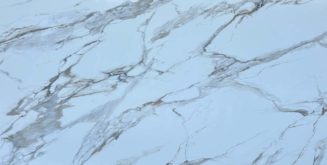 OLK1003G Calacatta Gold Νέα Συλλογή Vain To Full Body Τυπωμένο Πλακάκι Χαλαζία Τεχνολογία Εκτύπωσης Inkjet HD